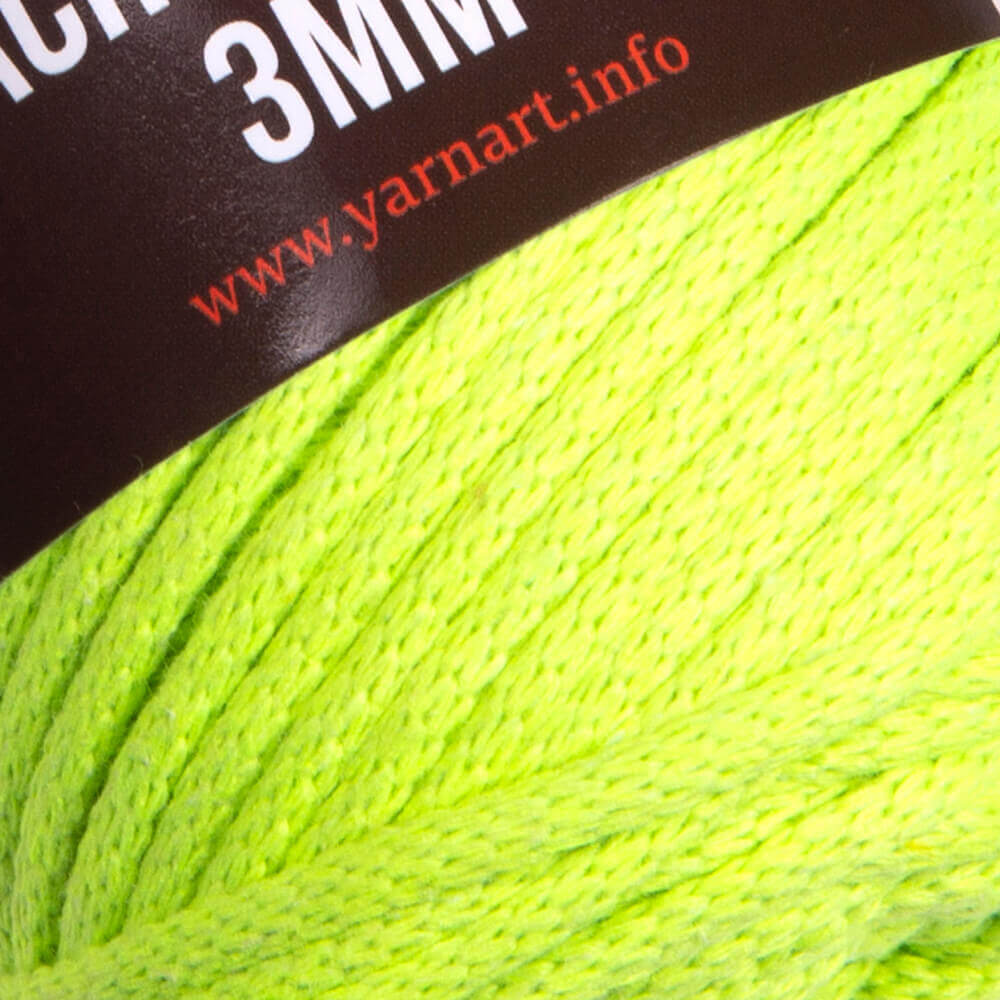 Yarnart Macrame Cord 5 mm - Macrame Cord Neon Green - 801